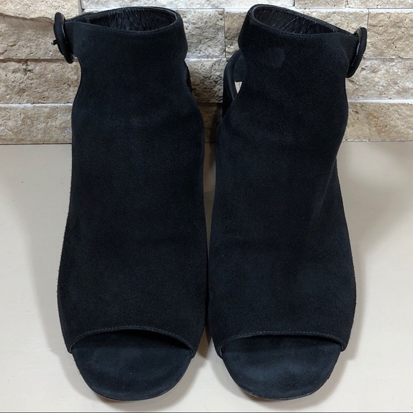 Prada Sandal Black Suede Block Heel - Picture 5 of 16